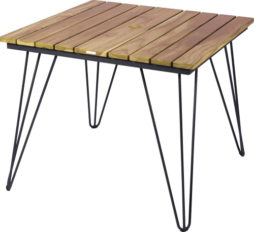 Tramontina Gartenmöbel TARSILA, FSC-zertifiziertes Tauari Holz, modernes Design, FSC Tauari Holz, Carbonstahl, witterungsbeständig (Tisch 88x88 cm)