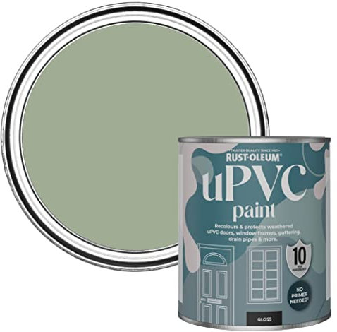 Rust-Oleum Green uPVC Door and Window Paint In Gloss Finish - Bramwell 750ml
