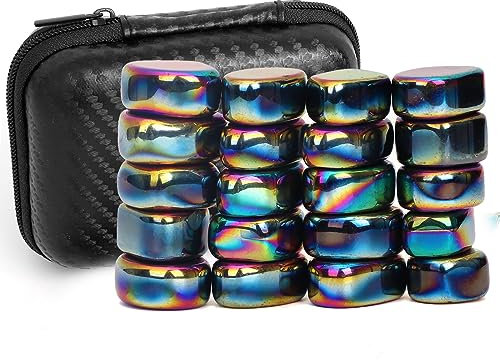 Fidget Toy Kühlschrankmagnete - Stress Relief Glascabochons Glasmagnete mit Mandala Muster 3D Magnete für Kühlschrank, Magnettafel, Science Kit Fidget Magnet Stressabbau Für Home Office