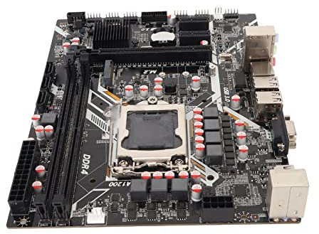 Shanrya LGA 1200 Placa Base Gigabit PC Tarjeta de Red de Doble Canal DDR4 Placa Base de Computadora