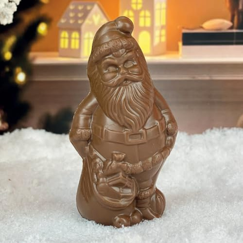 Père noël en chocolat | moulage de noël | Chocolat Noel artisanal Chocodic enfant