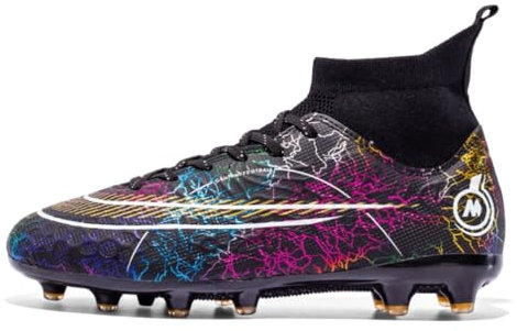 Hmhnsya Fußballschuhe Herren Professionelle Trainings Spike Hoher Knöchel für Kinder Unisex Turnschuhe