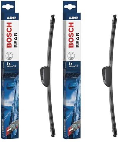 Bosch Scheibenwischer Rear A310H, Länge: 330mm – Scheibenwischer für Heckscheibe (Packung mit 2)