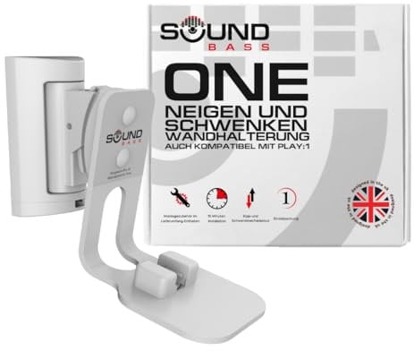 ONE Wandhalterung, Neig- und Schwenkbar, Kompatibel mit ONE, ONE SL & Play:1, Mühelose Installation, Inklusive Montageset (Weiß, Einzeln)