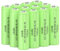 PKCELL AA Rechargeable Battery NiMH 1.2 V 600 mAh for Solar Lights Toys Pack of 12
