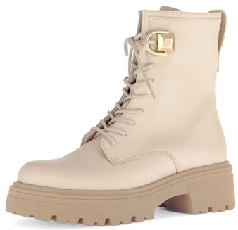 Gabor Damen Combat Boots, Frauen Stiefeletten,Booties,halbstiefel,Kurzstiefel,uebergangsschuhe,uebergangsstiefel,Sand (Gold matt),38 EU / 5 UK