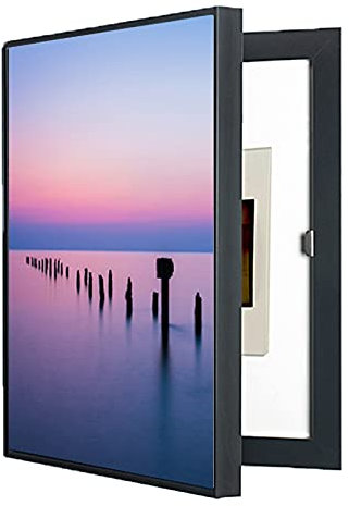 Couvercle de Panneau électrique Mural, Tableau de Bord électrique, Panneau décoratif Rabattable, Panneau de compteurs électriques avec Couvercle décoratif, Cacher Les peintures de