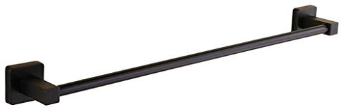 DONGGANSHI Porte-Serviettes Noir à Barre Simple pour Salle de Bain, 30 cm