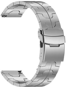 ENFYUSTR Correa de titanio de 22mm compatible con Huawei Watch GT5 GT4 de 46mm, correa de reloj inteligente 4/4 Pro for Amazfit Balance GTR 4 3 2, pulsera de negocios(Silver,Huawei GT5 Pro 46mm)