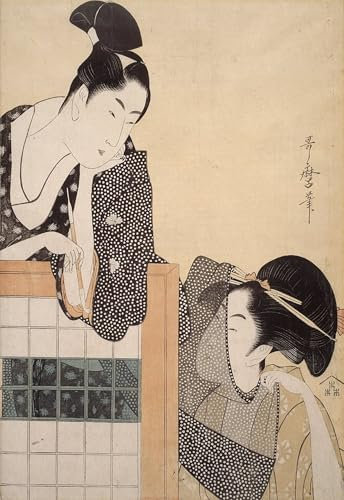 SERENDIPITP Kunst Gemälde Abstrakte Leinwand Kunst Leinwand Poster Druck Cricket von Kitagawa Utamaro Ölgemälde Wandbilder für Wanddekoration 60x90cm