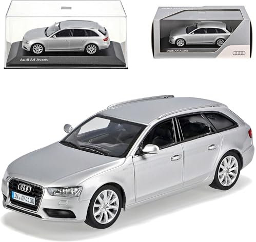Generisch A*U*D*I A4 B8 Facelift Ab 2011 Avant Kombi EIS Silber Ab 2007 1/43 Minichamps Modell Auto