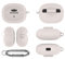 Für SHOKZ OpenDots ONE Hülle Cover,Ohrhörer Kratzfest stoßfest Schutzhülle Weiche Silikonhülle mit Karabiner für SHOKZ Open Dots ONE (grau)