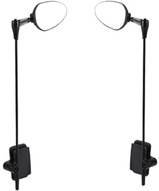 2PCS Fahrradspiegel für Helm, Helm-Sicherheits-Rückspiegel Sicherheit Mountain Road Bike verstellbar mit klarer Sicht für Mountain Road