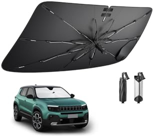 BIBIBO Compatibile con Jeep Avenger 2023 2024 EV Ibrido Parasole Coperture Parabrezza Parasole Anteriore Parabrezza Parabrezza Auto Parasole Accessori Avenger