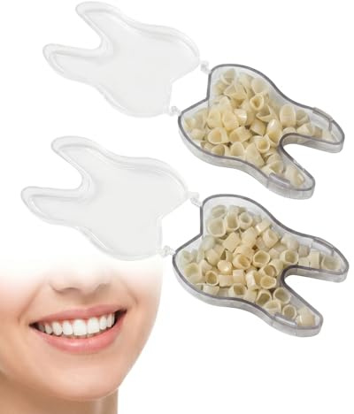 QEDBOJE Kit de Reparación de Dientes Temporal, 2 Juegos, Prótesis Dental Provisional, Carillas de Clip, Corona Resistente, Dentadura Postiza, Para Dientes Frontales y Molares, Cierra Espacios