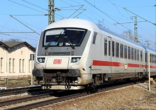 HANSEPUZZLE 17654 - Lokomotive Puzzle 130 Teile | Fortbewegung Puzzle mit hochwertiger Puzzle Aufbewahrung: Kartonbox und wiederverschließbarem Beutel | Puzzle-Maße: 28,7 x 20 cm