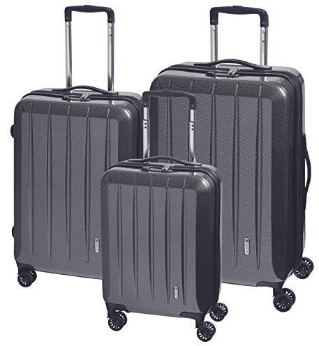 CHECK.IN Trolley-Set London 2.0, 3-TLG., Carbon/schwarz