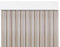 MERCURY TEXTIL Cortina para Puerta Tiras PVC 210x90cm，Cortina para Puerta Exterior (Transparente+Filo Marron P3)