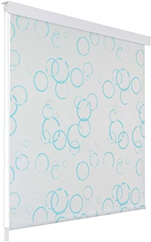 vidaXL Tenda a Rullo per Doccia 120x240 cm con Motivo a Bolle Tendaggio Bagno