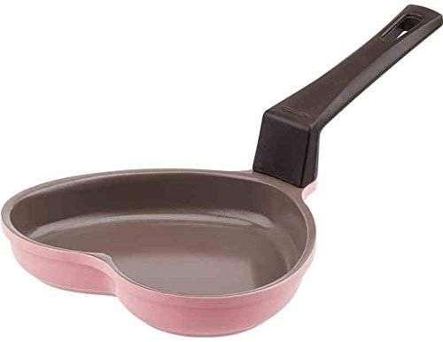 Pans Ceramic Nonstick Egg Frying Mini Heart-Shaped Egg, Pink