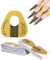 100 Pieces Nail Art Forms Sticker Nail Forms Extension Guide Self-adhesive Tips for Acrylic UV Gel Nail Art Horseshoe Shape