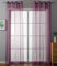 2er Set Ösenvorhänge Transparent »Uni« Gardine HxB 175x140 cm Lila Stores Vorhang Ösen Bleibandabschluß Wohnzimmer, 20332-cn2