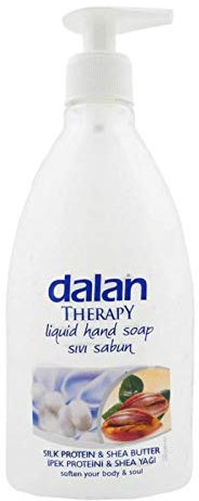 Dalan Therapy flüssige Handseife Pumpflasche - Seidenprotein & Sheabutter - 12er Pack (12x 400ml)