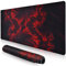 veecom Gaming Mauspad, Rot Mousepad XXL 800 x 400mm, rutschfest Großes Mauspad mit Gummibasis, Feuer Gaming Maus und Tastatur Mouse pad für PC (Red)