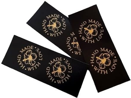 Bedruckte Textiletiketten aus Satin, personalisierte Satinetiketten, Labels mit Waschsymbolen, Kleidung Etiketten, Satin Etiketten zum Einnähen