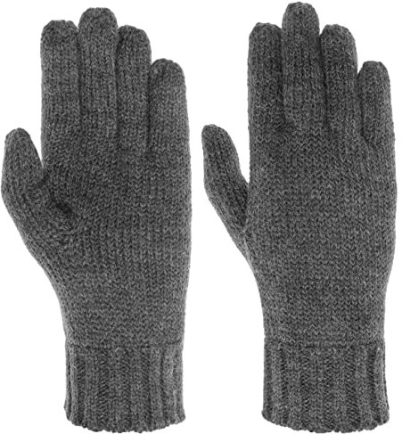 Seeberger Liva Feinstrick Fingerhandschuhe Strickhandschuhe Damenhandschuhe Damen - Winter Herbst-Winter - One Size anthrazit