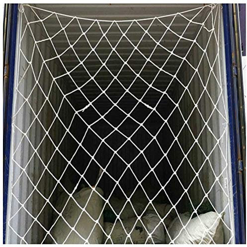 Universal Schutznetz Katzennetz Sicherheitsnetz für Balkon Fenster, Hochbett Rausfallschutz Treppenschutz Fensterschutz für Katzen Kinder Nylon Ladungs Seilnetz B(Size:1x5m(3.3x16.4ft),Color:Hanfseil)