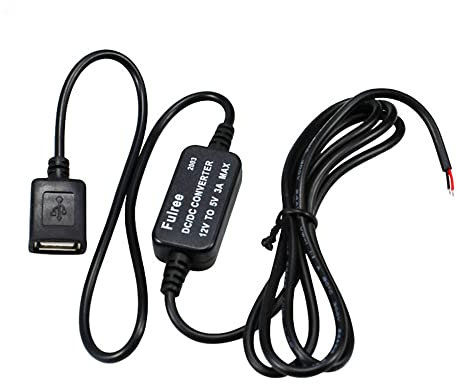 Tiardey DC DC Step Down Converter,12V à 5V 3A Convertisseur USB Régulateur de Tension abaisseur de Tension Connecteurs USB pour Affichage à LED de Surveillance de Radio stéréo de Voiture