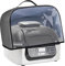 JTWEB Dust Cover Compatible with Ninja Foodi Grill AG301 AG302 AG400 Air Fryer Cover with Pockets Waterproof Clear Front Panel Dust Cover Household Grill Dust Cover UX