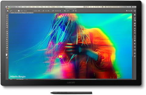 Wacom Cintiq Pro 22 Drawing Tablet with Screen, 21.5 Ultra HD 4K Touchscreen Display Graphic Arts Tablet with Pro Pen 3, Professional Creative Tablet w/Display for Windows PC, Mac, Linux