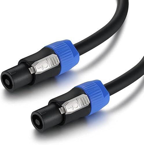 Speakon Cable (5m) - DJ PA Speaker cable/Twist lock connector/Male to Male / 5 metre