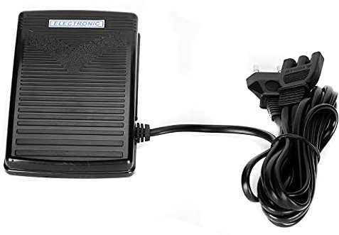 Fußpedal für Nähmaschine, Universal-Fußpedal mit EU-Stecker Netzkabel, mit Rutschfestem Bodenring für Nähmaschine