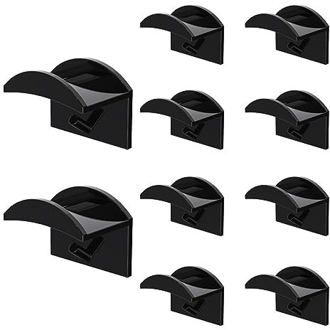 YOUNLEN 10 Crochet à Chapeau,Crochets de Chapeaux Support Mural,supports muraux pour casquettes de baseball,installation facile, pas de perçage, porte-casquettes