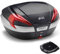 givi maxia 4 v56nn+sr6410+e251 Topcase + Monokey Anschluss 56 Liter kompatibel mit Triumph Bonneville T120 2016 2017 2018 2019 2020 2021 2022 mototopgun