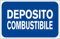 M-ITALY CARTELLO SEGNALETICO - DEPOSITO COMBUSTIBILE - Adesivo Extra Resistente, Pannello in Forex, Pannello In Alluminio (20x31, Alluminio)