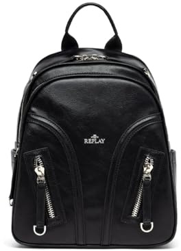 Replay Damen Rucksack Groß, Schwarz (Black 0098), Onesize
