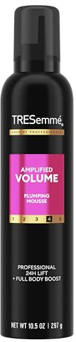 TRESemmé Plumping Mousse Amplified Volume for 24H Lift and Body with Pro Lock Technology 10.5 Fl Oz