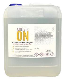 ANTIVIR ON Bremsenreiniger 5L Entfetter Reiniger Montagereiniger Teilereiniger [1x5L]