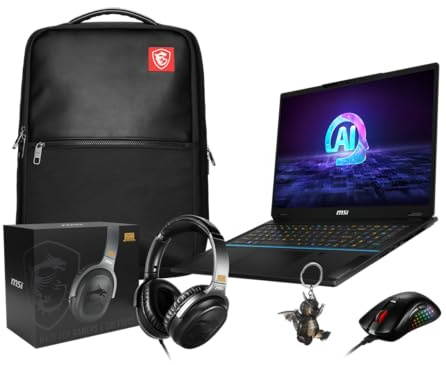 MSI Stealth 18 AI Studio A1VIG-056FR 20Th Anniversary - Intel Core Ultra 9 185H - 64 GB DDR5-2 to SSD - NVIDIA GeForce RTX 4090 16GB - 18' UHD+ (3840 x 2400) 120Hz MiniLED - Windows 11 Pro