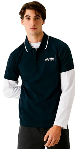 Red Bull Racing X Pepe Jeans Herren-Poloshirt mit TIPP-Logo, Blau (Dulwich Blue), XS
