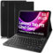 Hülle mit Tastatur für Lenovo Tab P11 (2nd Gen) 11.5 Zoll TB350FU/TB350XU 2022 QWERTZ Magnetisch AbnehmbarerTastatur mit Slim Schutzhülle für Lenovo P11 2nd Gen Schwarz 11.5 Zoll
