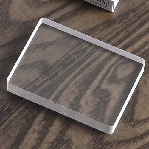 Omni Deck Karte aus Glas mit Eisbindung – Zaubertricks, Nahaufnahme-Illusion, Gimmick Zubehör zum Löschen des Zauberblocks