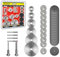 YOKOCUT 44Pcs Rotary Drill Saw Blades Set, HSS & Diamond Cutting Discs, Mandrels, Compatible with Dremel, Wood, PVC, Aluminum, Soft Metal, Marble, Ceramics