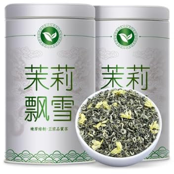 Thé Vert Au Jasmin Arôme Puissant 250g / 8,81oz Arrière-goût Frais Et Sucré