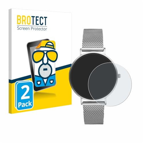 BROTECT Schutzfolie für Xcoast X-Watch Siona 2 Nano | 2 Stück Entspiegelnder Displayschutz Made in Germany Matte Displayschutz-Folie Anti-Reflex Anti-Fingerprint Einfache Montage