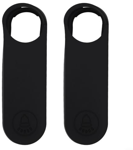 Sandyseptember Silicone Covers For Nest Wireless Doorbell, Protective Case, Wire-Free, 2-Pack, Blue & Black(black)